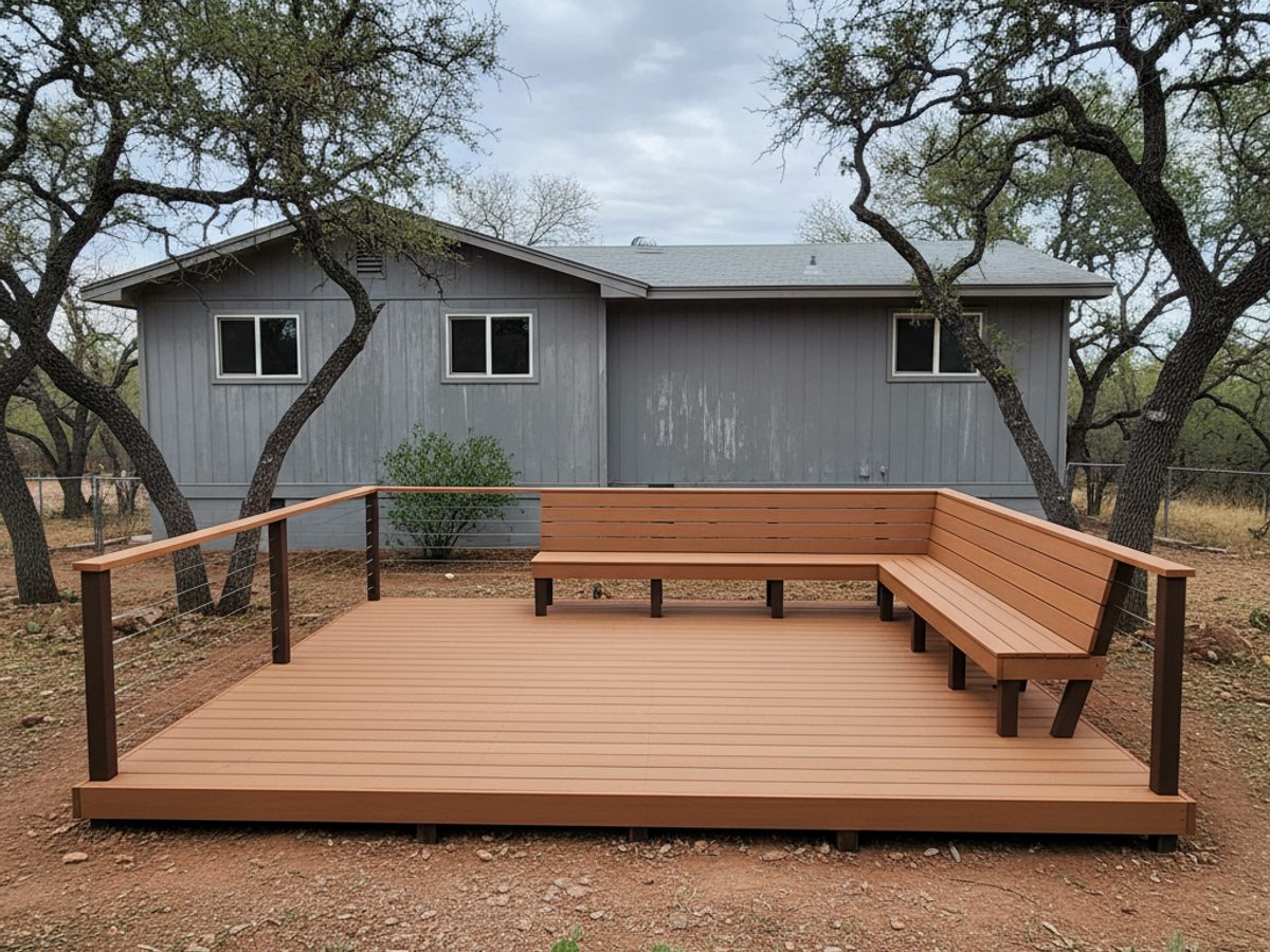 Western Deck Solutions crew working on a home